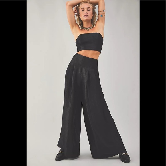 Free People Pants - NWT Free People Evelyn Set Black size XS